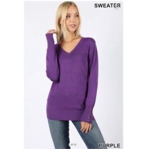Super soft V-neck sweater